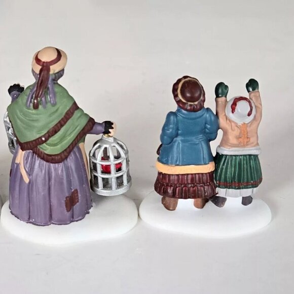Dept 56 The Bird Seller set of 3 in box - Picture 6 of 6